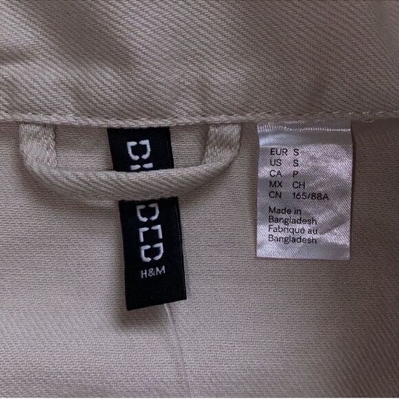 H&M Sleeveless Cream Denim Vest(Size Small) - Picture 4 of 6